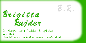 brigitta rujder business card